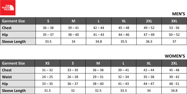 Sizing Chart